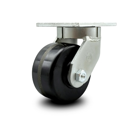 Service Caster 6 Inch Extra Heavy Duty Phenolic Wheel Swivel Top Plate Caster SCC-KP92S630-PHR